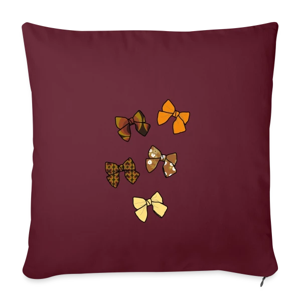 Nœuds Papillon Rétro Années 70 sur Housse de coussin décorative 45 x 45 cm