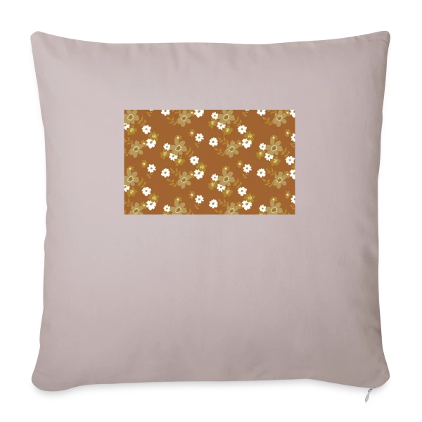 Fleurs Rétro Années 70 sur Housse de coussin décorative 45 x 45 cm