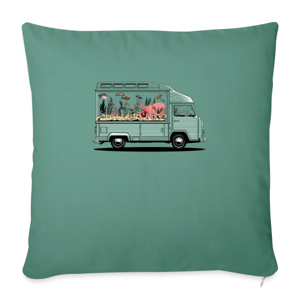 Camperarium : L'Art du Voyage Nomade sur Housse de coussin décorative 45 x 45 cm