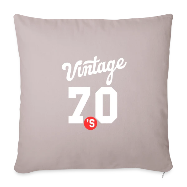 Esprit Années 70 sur Housse de coussin décorative 45 x 45 cm