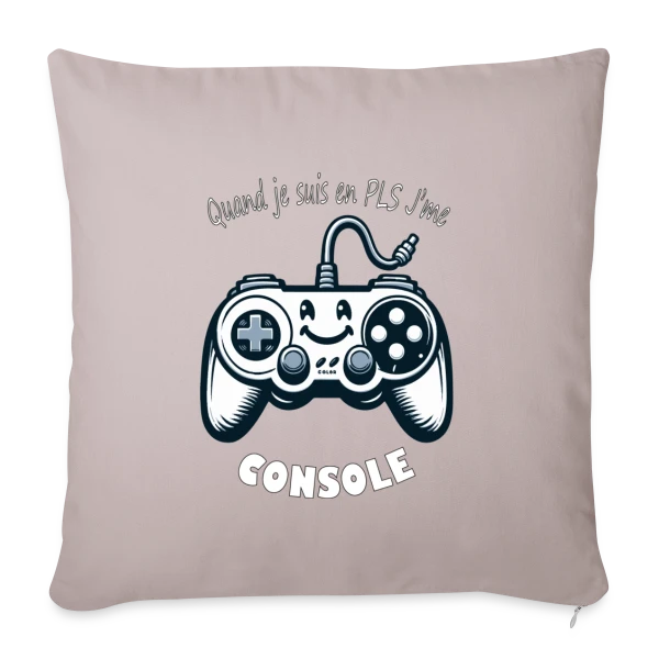 Joystick Souriant Rétro Gaming sur Housse de coussin décorative 45 x 45 cm