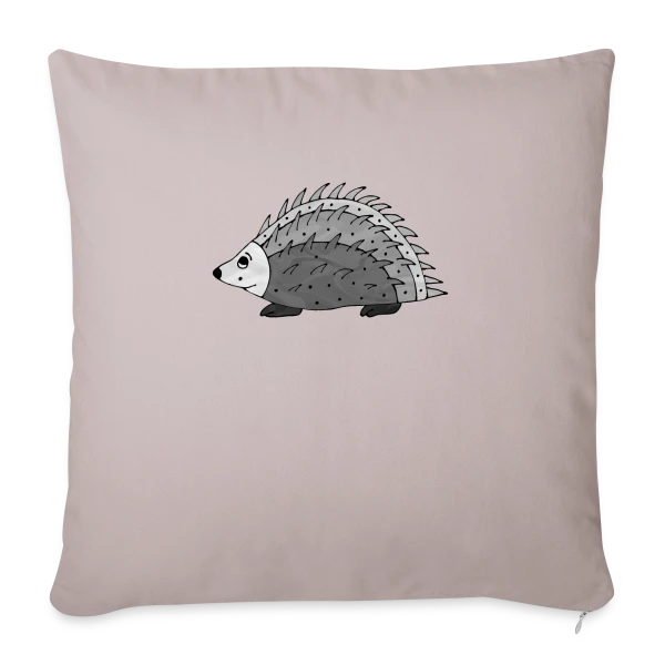 Hérisson Amical sur Housse de coussin décorative 45 x 45 cm