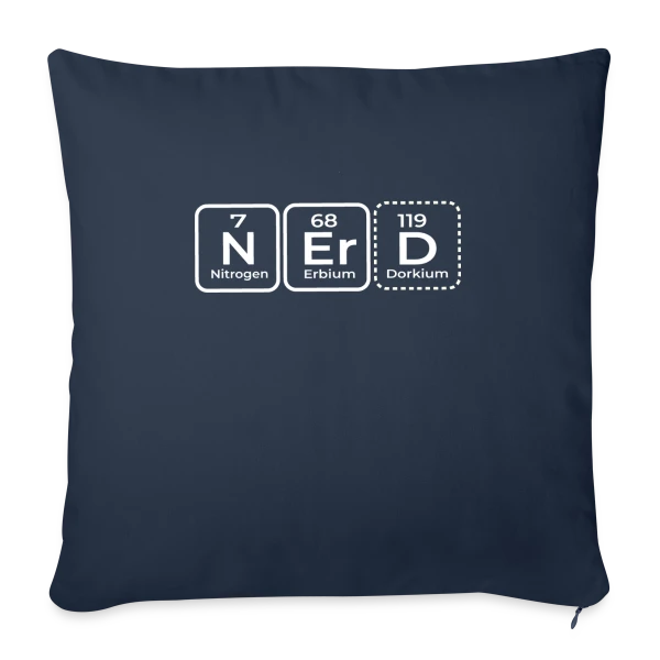 Élément Scientifique : Le Look Geek Chic sur Housse de coussin décorative 45 x 45 cm