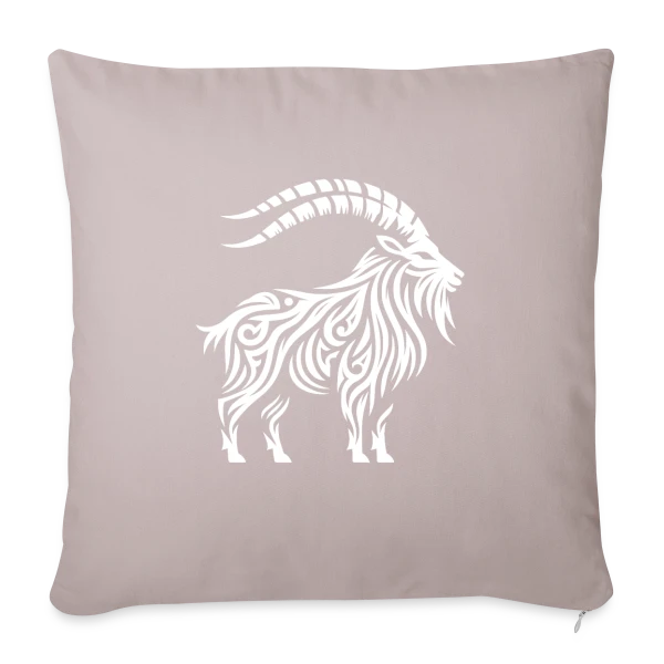 Chèvre de Mer Tribale : L'Esprit Océanique et Mythique sur Housse de coussin décorative 45 x 45 cm