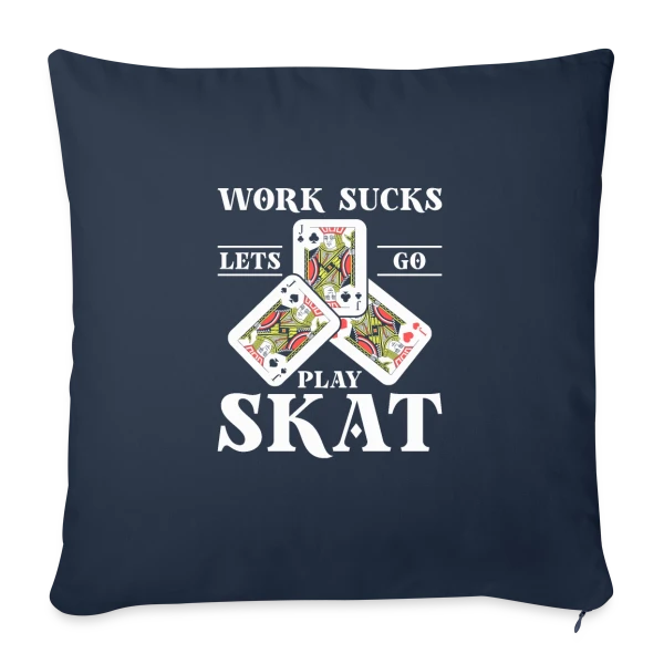 Skat: L'Art du Jeu de Cartes sur Housse de coussin décorative 45 x 45 cm