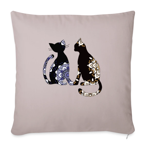 Passion Chat sur Housse de coussin décorative 45 x 45 cm