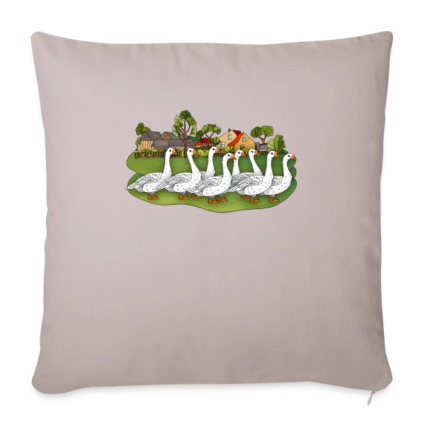 L'Oie Élégante sur Housse de coussin décorative 45 x 45 cm