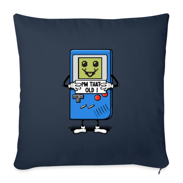 Vieux comme une console rétro sur Housse de coussin décorative 45 x 45 cm