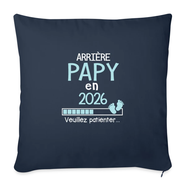 Arrière Papy en 2026 : Annonce de Grossesse Humour sur Housse de coussin décorative 45 x 45 cm