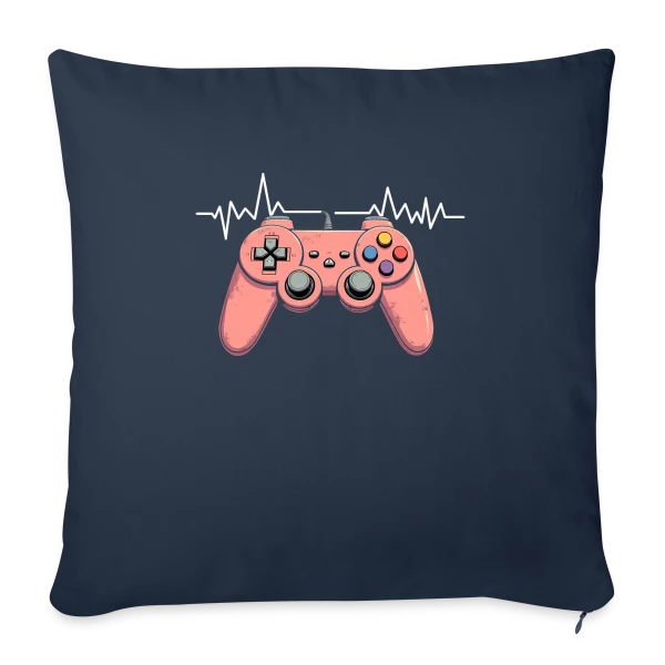 Anniversaire Gamer - Passion Jeux Vidéo Console sur Housse de coussin décorative 45 x 45 cm