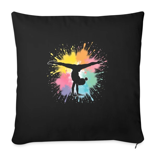 Gymnastique & Turnerine - Passion Sportive sur Housse de coussin décorative 45 x 45 cm