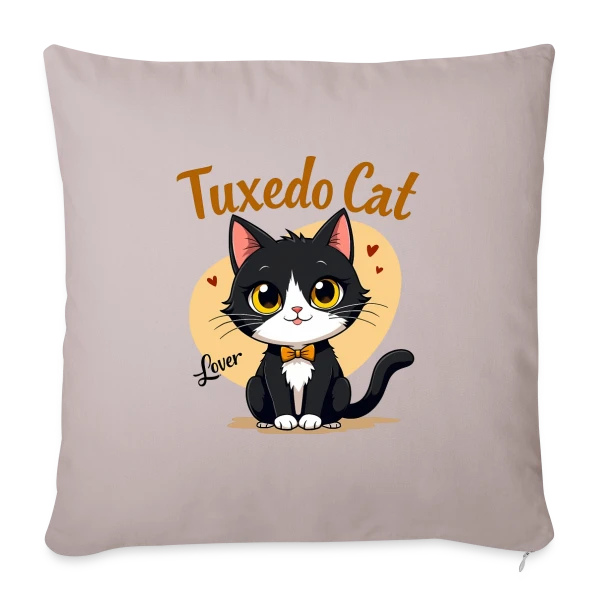 Amoureux du Chat Smoking - Cadeau Idéal sur Housse de coussin décorative 45 x 45 cm