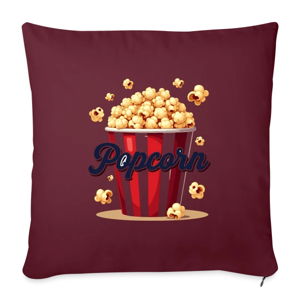 Design Popcorn Festif - Costume Carnaval sur Housse de coussin décorative 45 x 45 cm