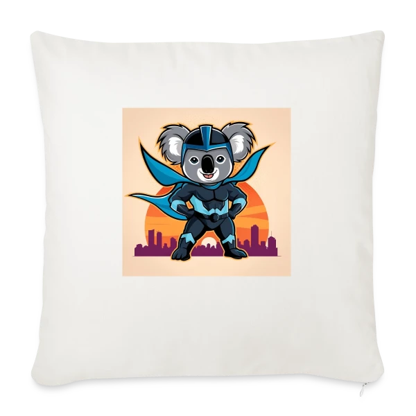Super Koala Héroïque sur Housse de coussin décorative 45 x 45 cm