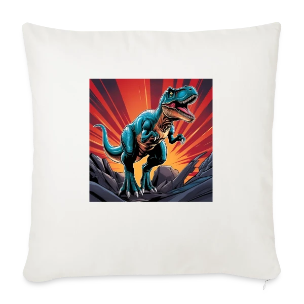 T-Rex Crépuscule sur Housse de coussin décorative 45 x 45 cm