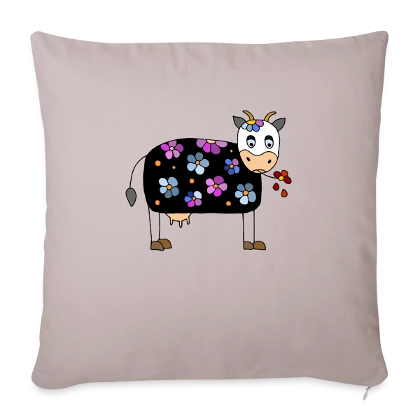 La Vache Rigolote sur Housse de coussin décorative 45 x 45 cm