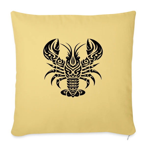 Homard Tribal - Art Océanique sur Housse de coussin décorative 45 x 45 cm