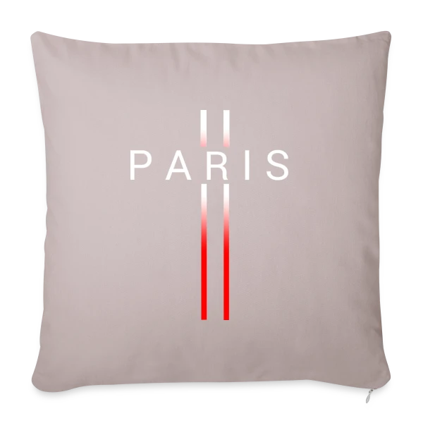 Motif Abstrait Rouge sur Housse de coussin décorative 45 x 45 cm