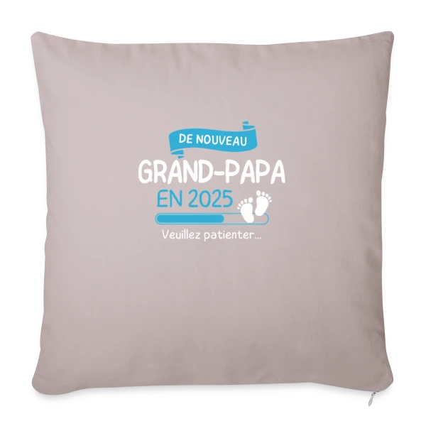 'De Nouveau Grand-Papa en 2025' ? Annonce Grossesse Humoristique sur Housse de coussin décorative 45 x 45 cm