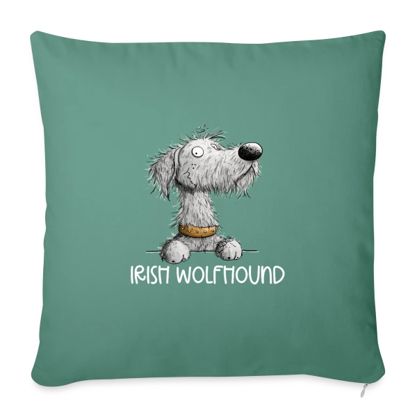 Chien Cartoon Lévrier Irlandais - Envie de promenade sur Housse de coussin décorative 45 x 45 cm