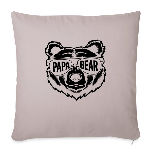 Papa Bear - Le Papa Câlin de la Famille sur Housse de coussin décorative 45 x 45 cm