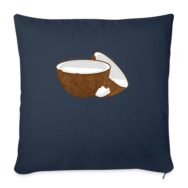Moitiés de Noix de Coco - Évasion Tropicale sur Housse de coussin décorative 45 x 45 cm
