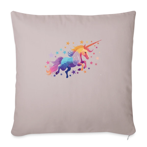 Licorne Magique Étoiles sur Housse de coussin décorative 45 x 45 cm