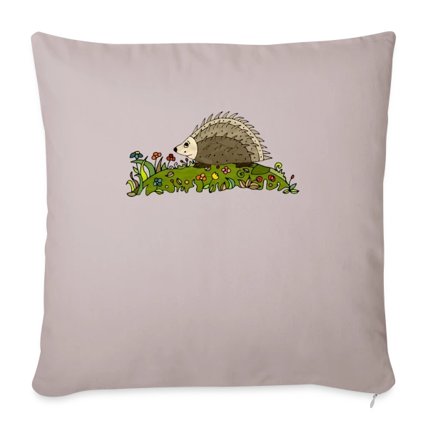 L'Hérisson Adorable sur Housse de coussin décorative 45 x 45 cm