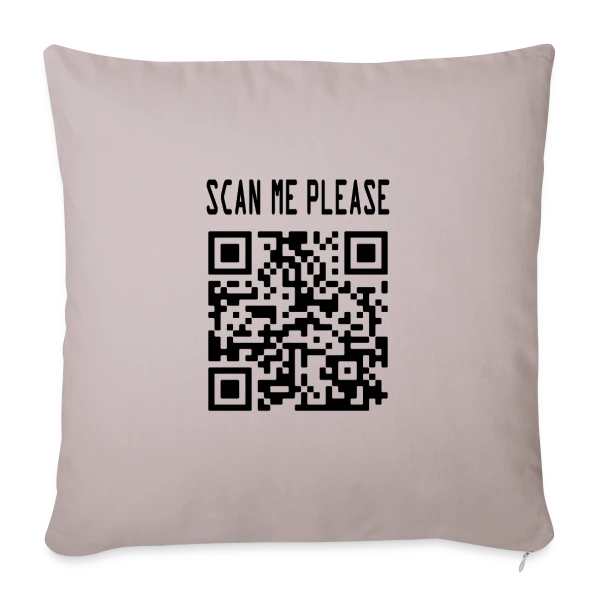 QR Code Motivation : Scanne et Agis ! sur Housse de coussin décorative 45 x 45 cm