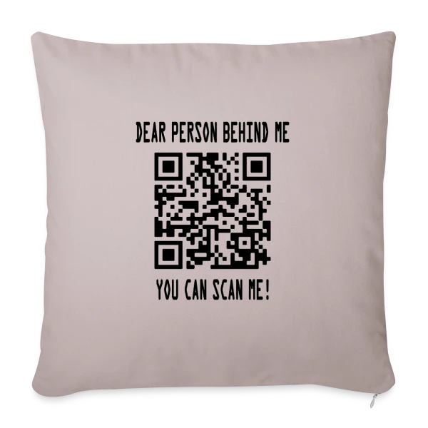 Un Sourire, C'est Gratuit ! sur Housse de coussin décorative 45 x 45 cm