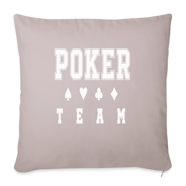 poker team sur Housse de coussin décorative 45 x 45 cm
