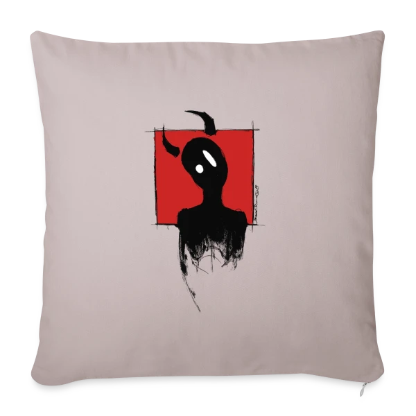 Petit Diable Coquin sur Housse de coussin décorative 45 x 45 cm