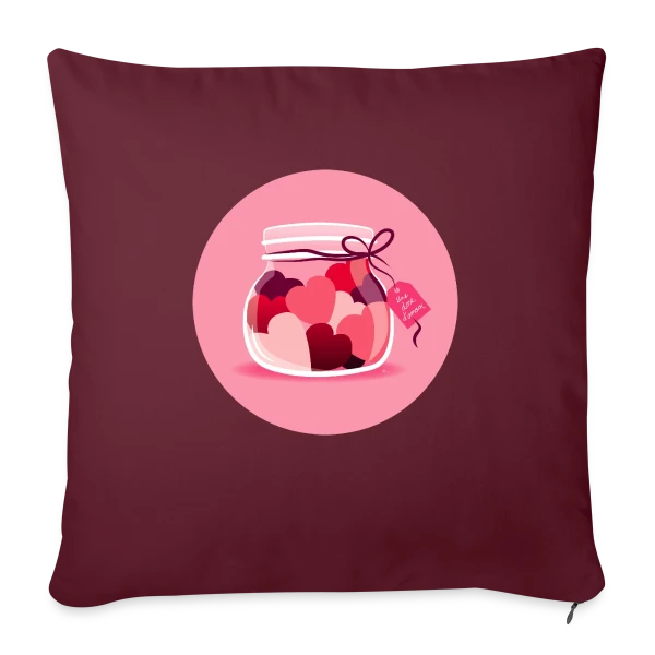Une Dose d'Amour sur Housse de coussin décorative 45 x 45 cm