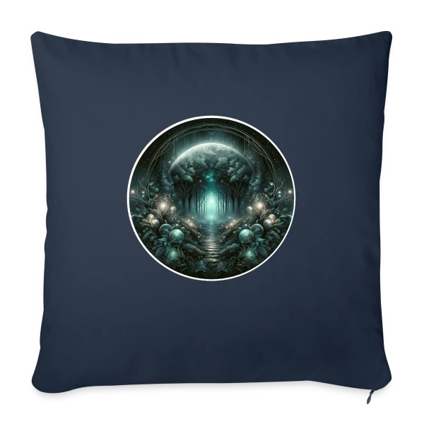 Forêt Mystique Enchantée sur Housse de coussin décorative 45 x 45 cm