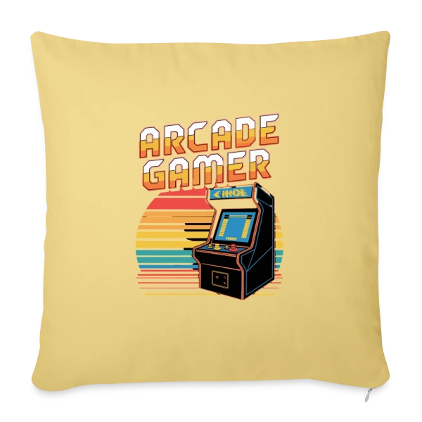 L'Esprit Arcade Gamer sur Housse de coussin décorative 45 x 45 cm