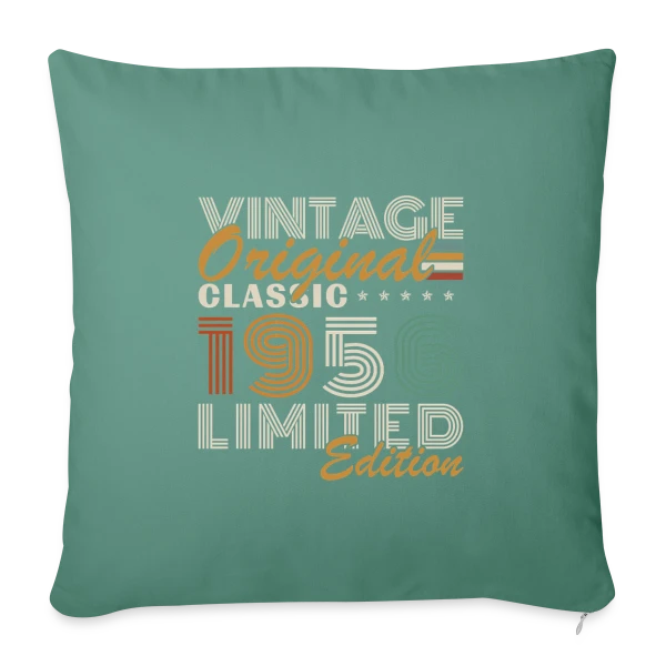 Vintage Original 1956 Classique sur Housse de coussin décorative 45 x 45 cm