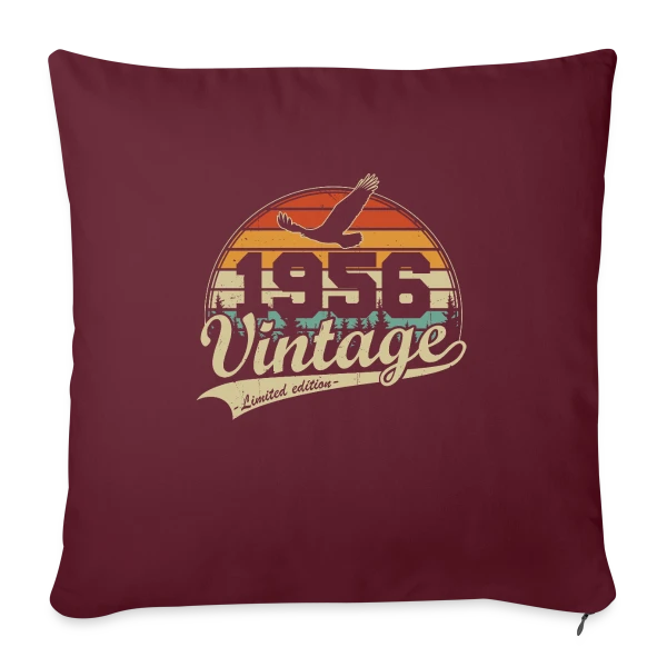 Aigle Vintage 1956 sur Housse de coussin décorative 45 x 45 cm