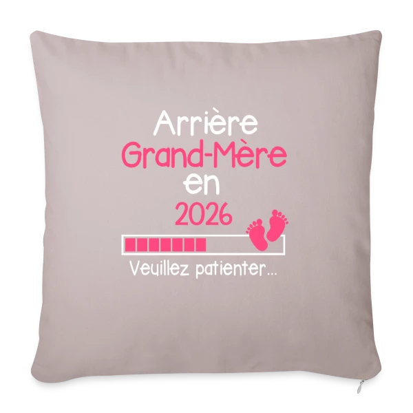 Arrière-Grand-Mère en Or sur Housse de coussin décorative 45 x 45 cm