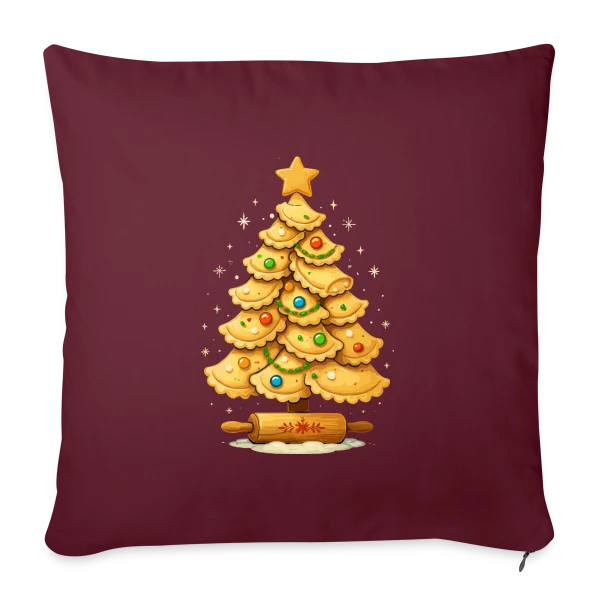 Amour des Pierogis sur Housse de coussin décorative 45 x 45 cm