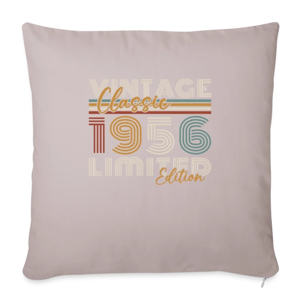 Classique Vintage 1956 Édition Limitée sur Housse de coussin décorative 45 x 45 cm