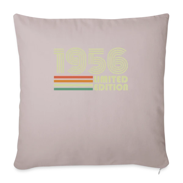 Année 1956 Édition Limitée sur Housse de coussin décorative 45 x 45 cm