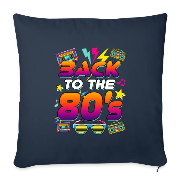 Retour aux Années 80 Flashy sur Housse de coussin décorative 45 x 45 cm