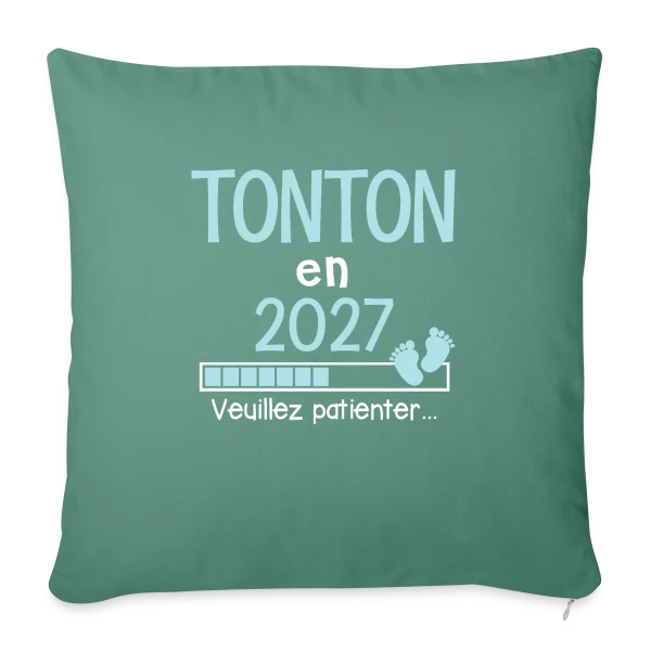 Super Tonton de l'Année - Cadeau Personnalisé sur Housse de coussin décorative 45 x 45 cm
