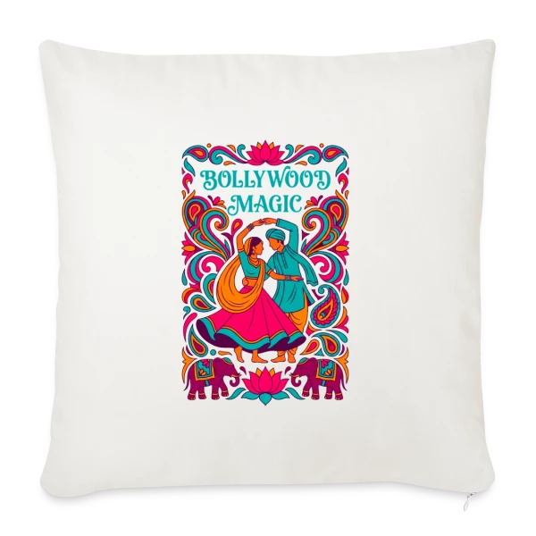 Magie Bollywood sur Housse de coussin décorative 45 x 45 cm