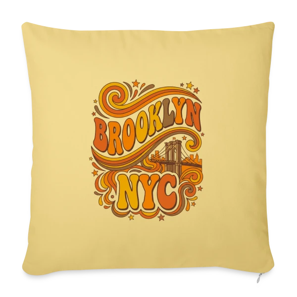 Brooklyn Style NYC sur Housse de coussin décorative 45 x 45 cm