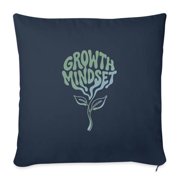 Mentalité de Croissance sur Housse de coussin décorative 45 x 45 cm