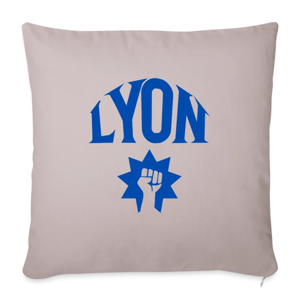 Lyon Force Citoyenne sur Housse de coussin décorative 45 x 45 cm
