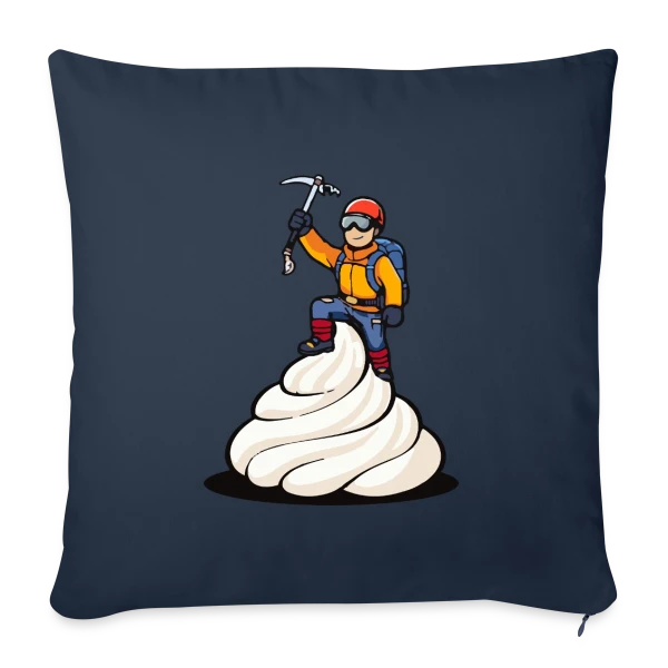 L'Alpiniste: Conquête des Sommets sur Housse de coussin décorative 45 x 45 cm