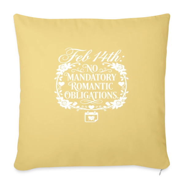 Douce Romance sur Housse de coussin décorative 45 x 45 cm