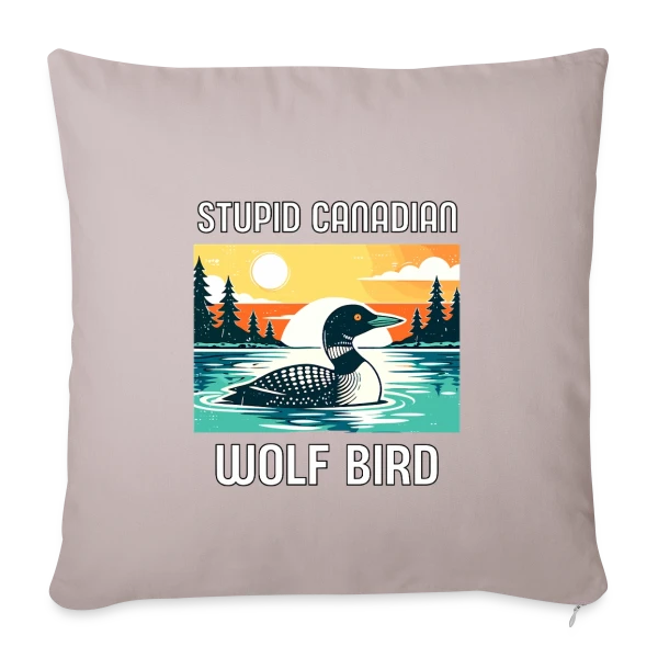 Plongeon Canadien Rétro sur Housse de coussin décorative 45 x 45 cm
